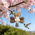 thumbnail image 6 of Handmade Fiber Bird Nesting, Alpaca Fiber Bird Material House, Refillable Hummingbird Nest Holder, Winter Fowl Gifts Animal Hummingbirds Lovers Home Garden Yard, 6 of 10