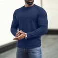 thumbnail image 3 of WIZUTIZ Men's Thermal Long Sleeve Shirt Soft Brushed Fabric Casual Pullover Top For Cold Weather Layering, 3 of 8