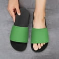 thumbnail image 6 of GZHJMY Stylish Slides for Women Men, Green Solid Color Soft Flexible Slip-on Sandals Slippers, 6 of 7