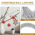 thumbnail image 2 of Tineasur 200Pcs Plated Silver Polyester Christmas Ball Fasteners for Hanging Ornaments and Tags, 2 of 8