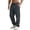 CG68_Dark Gray, variant on Lumtrix Mens Athletic Stretch Track Pants with Pockets Elastic Waist Baggy Joggers for Workout Running Coffee S