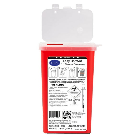 Easy Comfort Sharps Container – 1L
