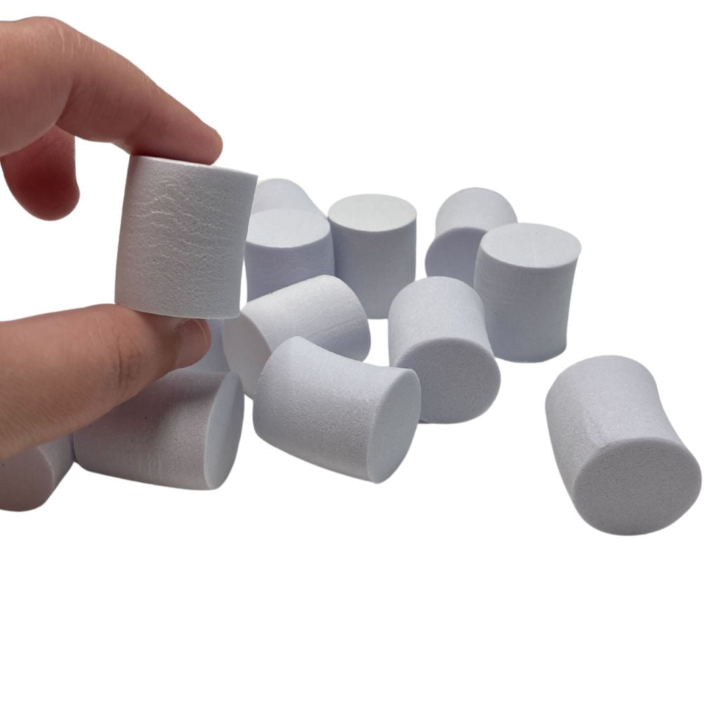 60pc Foam Marshmallow Shapes - for DIY Marshmallows & Gumdrops - Factory Direct Craft
