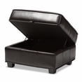 thumbnail image 2 of Agustus Storage Ottoman in Dark Brown, 2 of 5