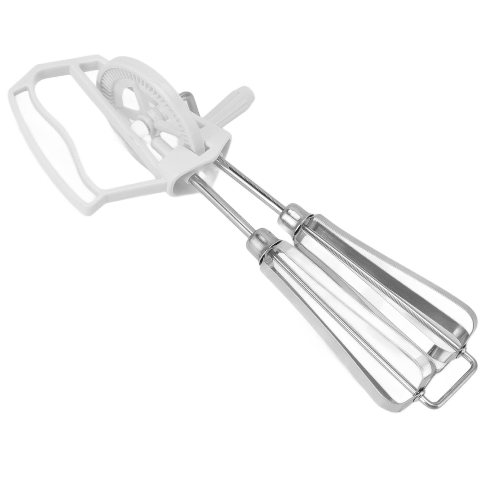 Manual Hand Mixer, Stainless Steel Hand Crank For Cooking White 