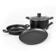 thumbnail image 4 of Bateria De Cocina ahorrador CINSA 21 Piezas De Aluminio Color Negro, 4 of 8