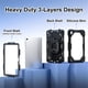 thumbnail image 3 of Funda Resistente a Golpes para Samsung Galaxy Tab A11+, Silicona Anti-caída + Funda Protectora de Capa de PC con Asa Cuadrada Giratoria de 360° y Correa para el Hombro, Negro, para Galaxy Tab A11+, 3 of 8