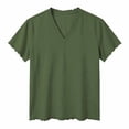 thumbnail image 3 of BSDJILFG Big and Tall Shirts ,Mens Casual Basic Tees Solid Color Loose Short Sleeve V-Neck T-shirt Cotton Tops,Sizes L-6XL, 3 of 5