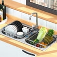 thumbnail image 7 of Adjustable Sink Dish Drain Rack Drainer Holder for Kitchen Organizers Drying, 7 of 7