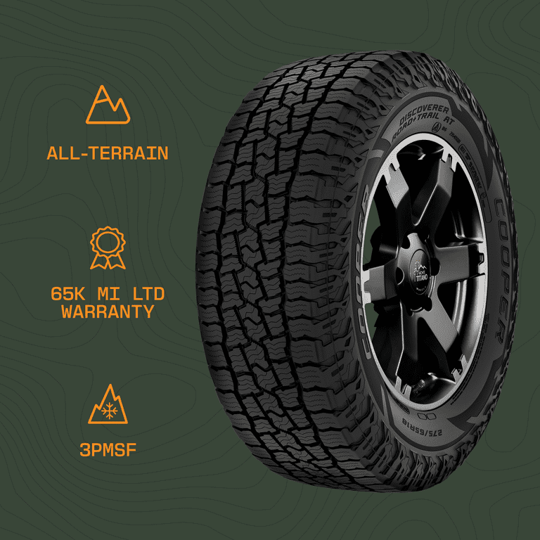 Cooper Discoverer Road+Trail AT Light Truck Tire 255/55R20 XL All
