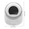 thumbnail image 2 of White Smart Cat Litter Box APP Automatic Self-Cleaning Litter BOX Snap-on Filter, 2 of 11