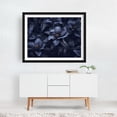 thumbnail image 2 of Blue Floral Mood Large Blooms - Painting Floral Botanical Nature Flowers Scenic Minimalist Garden Black Framed Wall Art Print 5 x 7 inches, 2 of 3