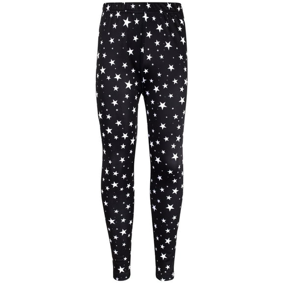 A2Z 4 Kids Girls Legging Stars Print Black Fashion Stretchy - Legging 651 Stars Print_5-6