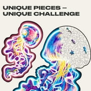 Jellyfish 227 Piece Shaped Wooden Jigsaw Puzzle