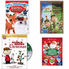 Christmas Holiday Movies DVD 4 Pack Assorted Bundle: Rudolph the Red-Nosed Reindeer, Prep & Landing: Totally Tinsel, A Charlie Brown Christmas, Classic Christmas Favorites