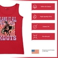thumbnail image 6 of Blame it All On My Roots Women's Tank Top Vintage Country Fair Rodeo Cowgirl, 6 of 7