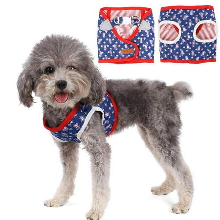 Pet Harness Dog Reversible Vest Harness Adjustable Reflective Outdoor Walking Chest Strap for Puppy Small Dog Medium Dog (S)