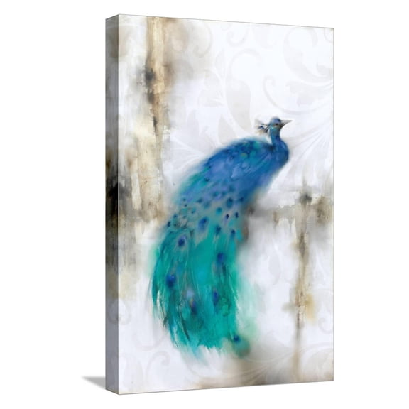 Art.com Jewel Plumes I Stretched Canvas Print Wall Art by J^P^ Prior, 12" x 18"