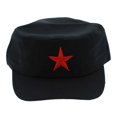 thumbnail image 5 of China Gifts Cotton Unisex Vintage Red Star Green Flat Military Hats Patrol Army Cap OLIVE DRAB, 5 of 8