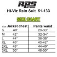thumbnail image 3 of RPS Outdoors Adult Hi-Viz Rainwear Suit - Yellow S, 3 of 3