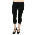 thumbnail image 2 of Vivian's Fashions Capri Leggings - Cotton, Lace (Misses and Misses Plus Sizes), 2 of 5