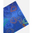 thumbnail image 4 of Tube de Cou en Jersey Extensible Bleu Imprimé Smileys, 4 of 4