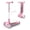 Pink, variant on SIMATEKids Kick Scooter for Kids Ages 3-12, 3 Wheel Scooter with Light Up Wheels & 3 Adjustable Handlebars, Boys and Girls Gift,Pink