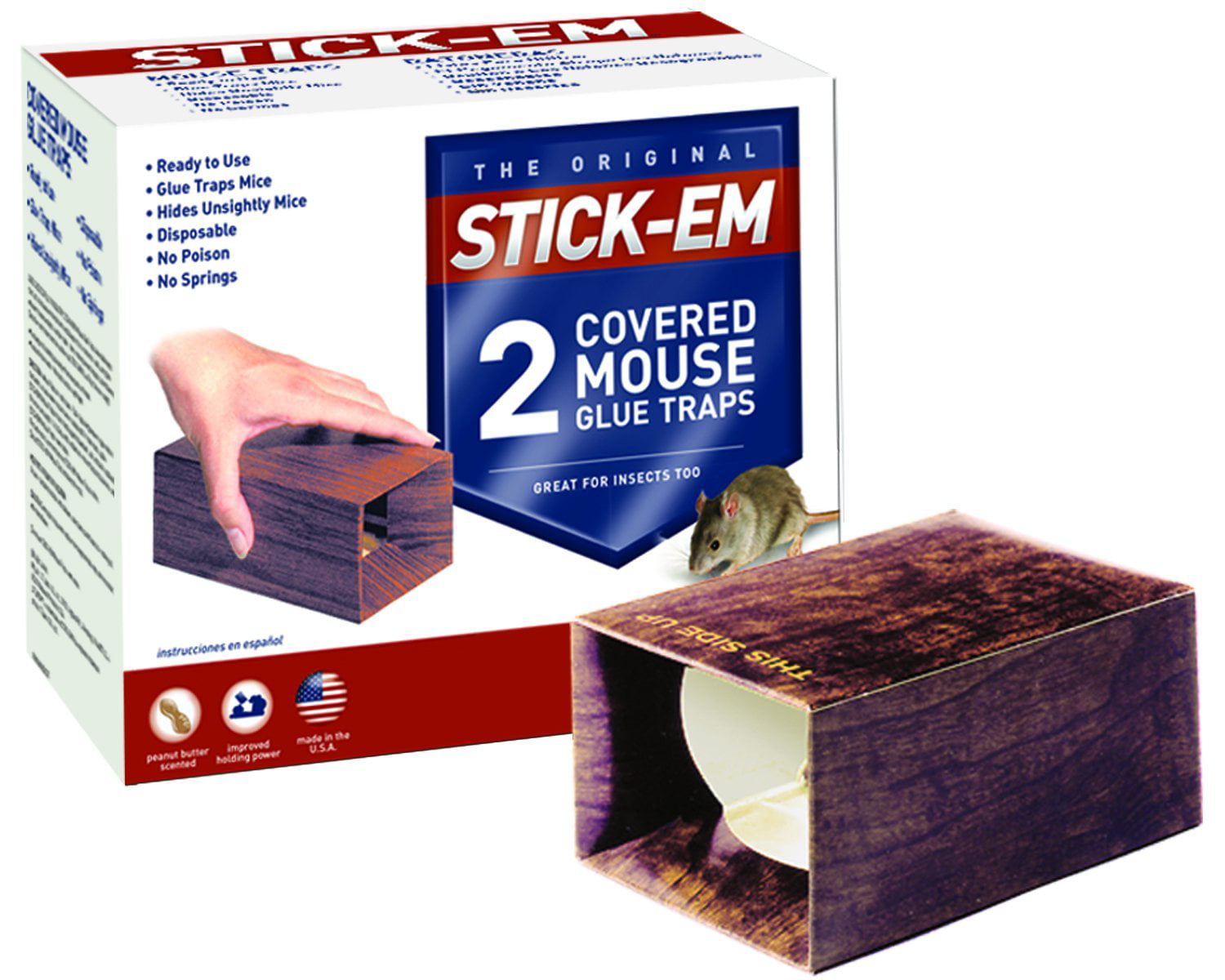JT Eaton Stick-Em Glue Mouse & Rat Trap (2-Pack) - Power Townsend