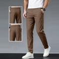 thumbnail image 2 of Abomasnow Men's Stretch Golf Joggers with 3 Pockets Slim Fit Sweatpants Dressy Casual Straight Pants for Men with Belt Loops, 2 of 8
