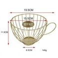 thumbnail image 2 of Espresso Coffee Pod Holder Storage Cup,Coffee Capsule Espresso K Cup Kitchen Baskets Organizer - Golden, 15.5x11.5x6.5cm, 2 of 6