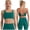 Green, variant on Sports Bras for Women Wireless Tank Top Bralette Seamless Backless Workout Yoga Compression Bra with Padded Army Green L
