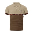 thumbnail image 3 of CONROSES Men's Short Sleeve Polo Shirts Western Cowboy Graphic Collared Polo Shirt for Men Casual Golf Shirts, 3 of 5