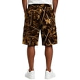 thumbnail image 6 of Delconic Men Tree Camo Quick Dry Knee Length Casual Cargo Shorts Elastic Drawstring Waist Side Pockets Loose Fit Short Pants For Summer Hunting Fishing Hiking Daily Outdoor Travel Wear Khaki 5XL, 6 of 6