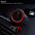 thumbnail image 2 of Reloj de pulsera Skmei 1251 de cuerpo color negro, digital, para hombre, fondo negro, con correa de poliuretano color negro, dial gris, minutero/segundero rojo y blanco, bisel color negro, luz verde y, 2 of 8