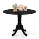 thumbnail image 1 of Mesa de comedor redonda COSTWAY para 4 personas, 100 cm, con madera de caucho, 1 of 9