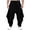 R-885 Black, variant on Plus Size Pants for Mens Summer Fall Faux Gauze Linen Casual Stretch Harem Pleated Paperbag Elastic Waist Basic Long Cuff Leg Pants Man 2026 Clothing Trendy Y2K