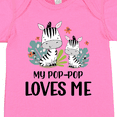thumbnail image 4 of Inktastic Zebra My Pop-pop Loves Me Boys or Girls Baby Bodysuit, 4 of 5