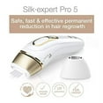 thumbnail image 6 of Braun IPL Hair Removal for Women, Silk Expert Pro 5 PL5137 with Venus Swirl Razor, FDA Cleared, Permanent Reduction in Hair Regrowth for Body & Face, Corded, White/Gold, 6 of 10