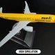thumbnail image 5 of Réplica de avión de metal a escala 1:400, modelo de avión Yellow Bird tailandés NOK fundido a presión, miniatura de aviación, decoración para el hogar y la oficina, juguete para niño 119.Virgin B747, 5 of 6