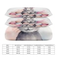 thumbnail image 2 of 3 Pcs Soft Bedding Set, Includes 1 Duvet Cover with Zipper And 2 Pillow Shams,Cute Rabbit Egg King(102"×90"), 2 of 8