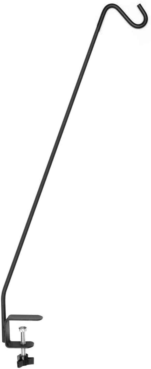 Ashman Deck Hook, Double Forged Solid Metal Single Piece Rod, Ideal for Bird Feeders, Plant Ashman Deck Hook, Double Forged Solid Metal Single Piece Rod, Ideal for Bird Feeders, Plant