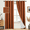 Burnt Orange, variant on JIANCOL Warm Natural Taupe Linen Curtains 100% Blackout 84 Inches Long Grommet Room Darkening Window Treatment Drapes 2 Panels with White Liner for Living Room 52"x84"