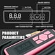 thumbnail image 3 of Compresor de aire portátil para inflar neumáticos, 12 V DC, 150 psi, rosa, 3 of 7