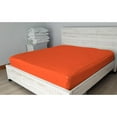 thumbnail image 4 of DNG Creations 5 Piece Zipper Sheet Set - Include (1 Elastic Fitted Sheet , 1 Base Sheet has Zipper, 1 Flat Sheet And 2 Pillowcase) 24 Inch Deep Pocket ( Solid Orange - Full ), 4 of 7