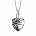 thumbnail image 5 of 14K White Gold Cremation Jewelry Always In My Heart Pendant Necklacet Urn Necklace for Ashes, 5 of 6