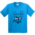 thumbnail image 3 of Inktastic French Bulldog Portrait with Sunglasses Youth T-Shirt, 3 of 5