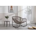 thumbnail image 6 of ARCTICSCORPION Indoor Outdoor Wicker Rocking Chair with Comfy Thick Cushion, Beige, 6 of 7