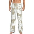 thumbnail image 2 of Goofa Vintage Stylized White Color Printed Soft Pajama Pants for Men, Wide Leg Comfy Casual Lounge Yoga Pants-XX-Large, 2 of 9