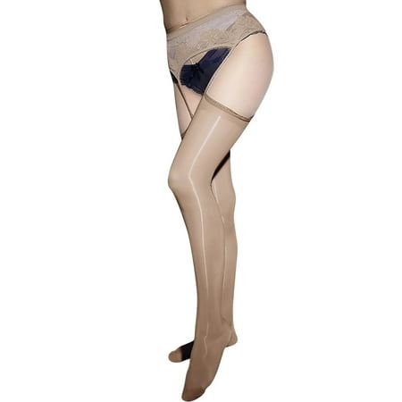 

JDEFEG Translucent Tights Women Pantyhose High Glossy Elastic Nylon Sheer Stockings Silky Tights Candy Colored Pantyhose Off Pantyhose for Women Khaki