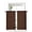 Brown, variant on Pure Azureblue Curtains 45 Inch Length,Sheer Curtains for Bedroom Living Room Window Contemporary Solid Color Minimalist Art Rod Pocket Drapes Kitchen Curtains Small Half Window 42"x45" 2 Panels